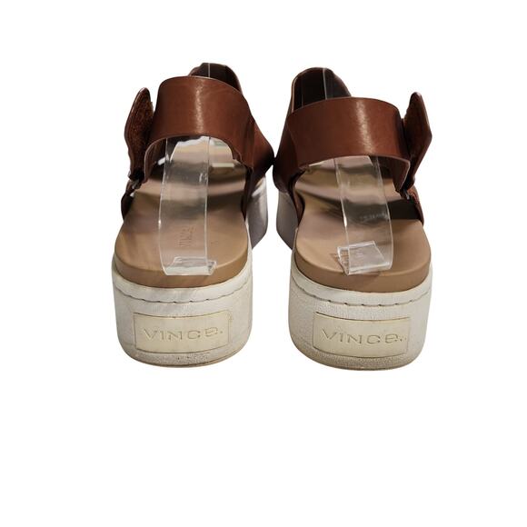 Vince Womens Westport Colorblock Leather Platform Slingback Sandals Size 7.5 - Picture 6 of 11
